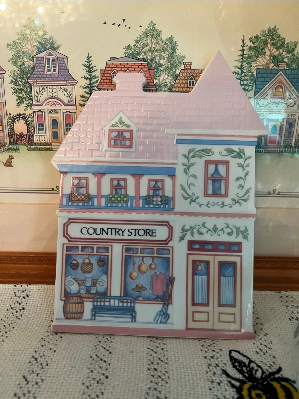 LENOX Village Country Store Decorative Trivet, Vintage 1990s